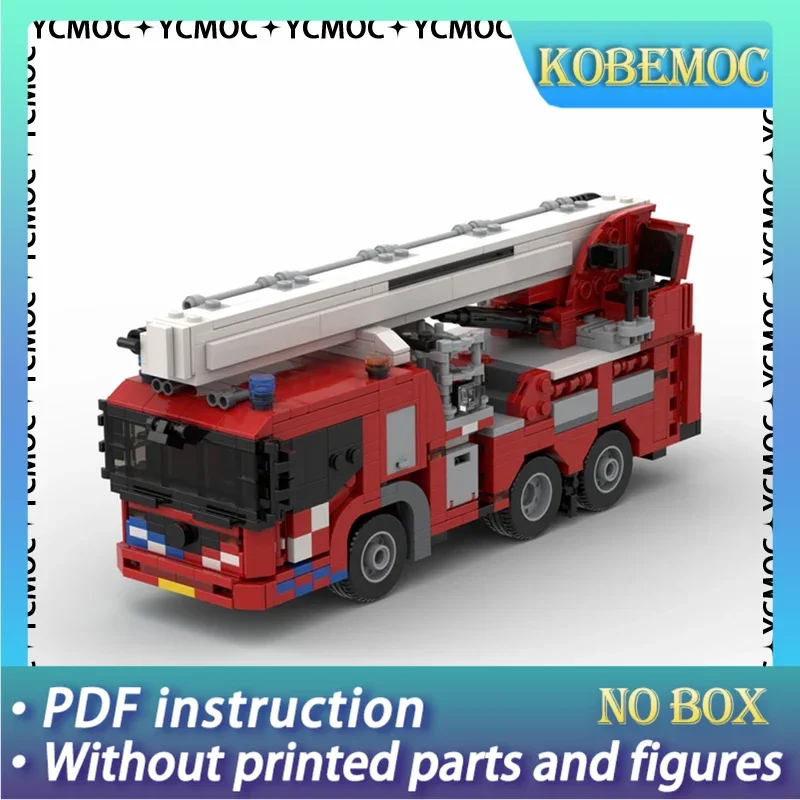 

Серия автомобилей YcMoc, строительные блоки, голландская пожарная машина, модель воздушной платформы, технология, кирпичные инструменты и транспортные средства, игрушка «сделай сам» для детей