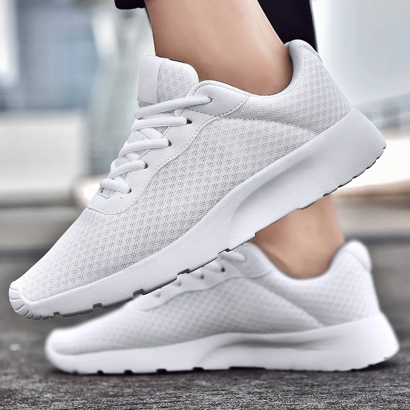 Summer Mesh Shoes Men Sneakers Breathable Mens Casual Shoes Lace-up Walking Footwear Light Women Running Sneaker Tenis Masculino