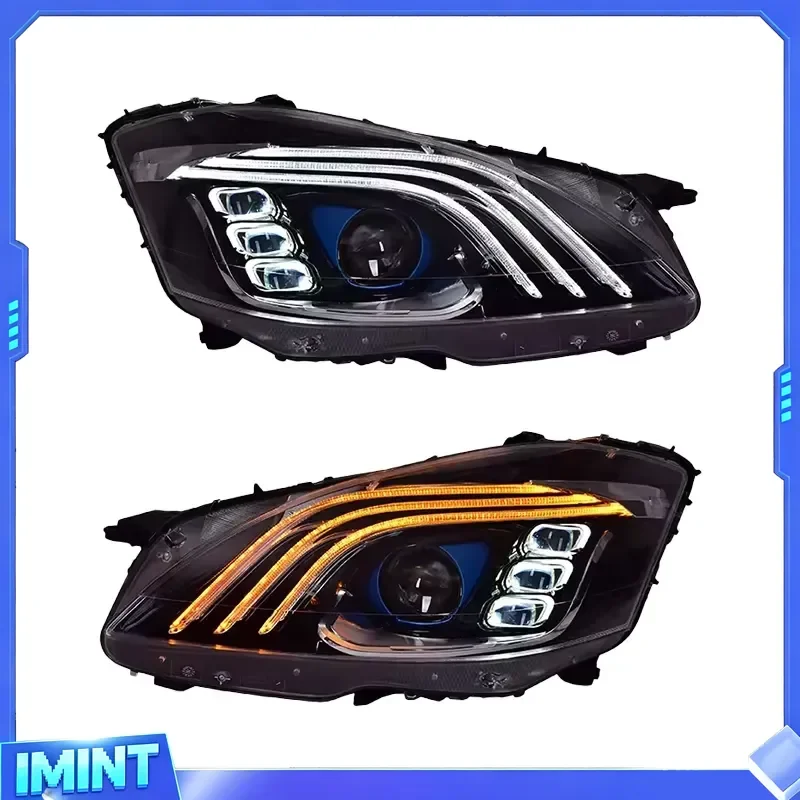 YU GUANG LED Headlamp for S300 S350 Models W221 2006-2012 Plug-and-Play Auto DRL Upgrade 6000k Headlights