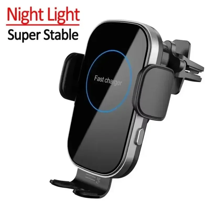 Sucker Auto Car Mount Wireless Charger Phone Holder 15W Infrared Induction Fast Charging Station For iPhone Samsung Xiaomi