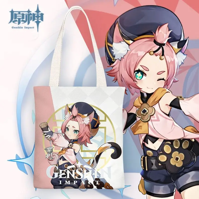 Ice Anime INS Fresh Canvas Women, Simple Shoulder Bag For Students, 2023 Spring Summer New Ani