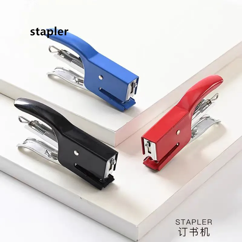 No.12/10 Hand-Held Stapler Metal Labor-Saving Strong And Durable Stapler Hand Pliers,Includes 1000 Staples（Color Random）2025