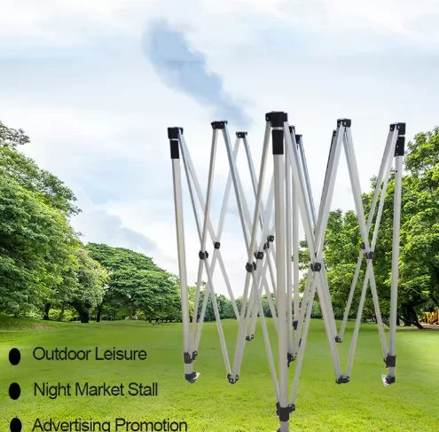 3x3M Windproof Waterproof Advertising Tent 40MM Hexagonal Alloy Tube Aluminum Outdoor Foldable Frame
