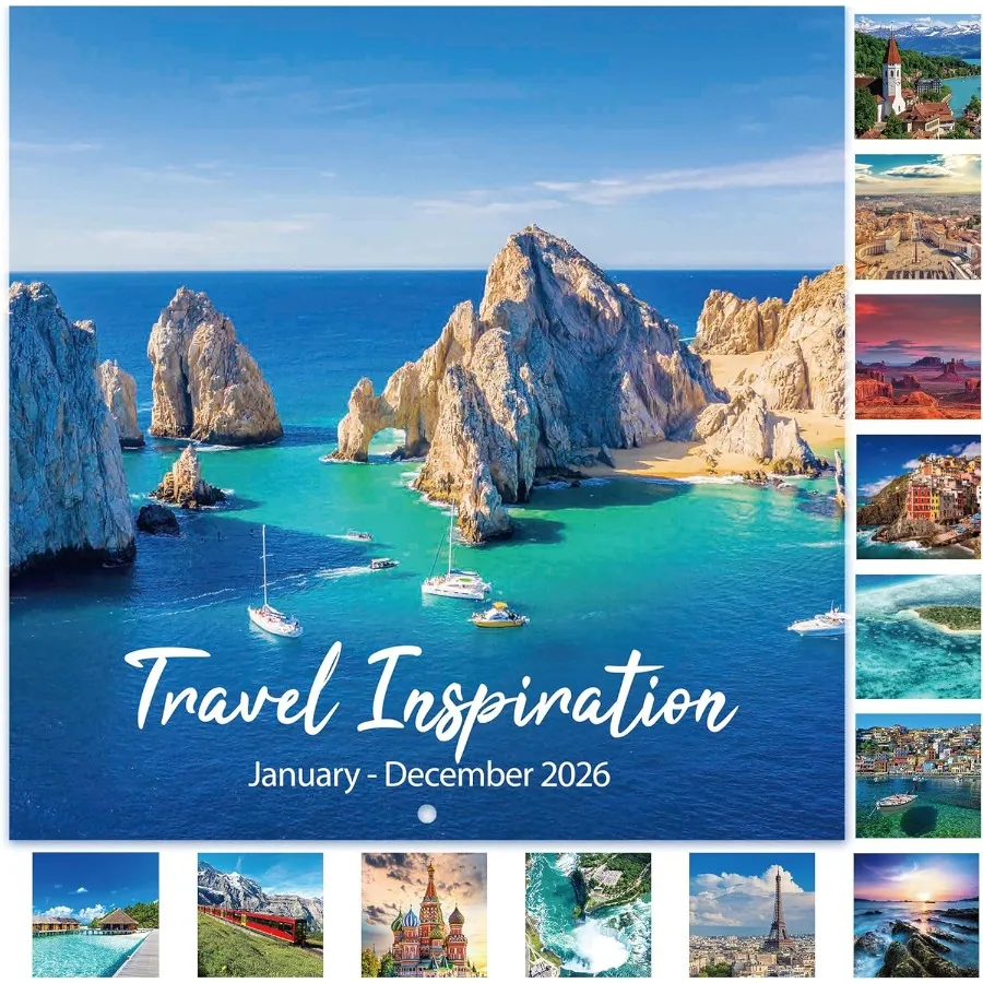 

Wall Calendar 2026 12 months from Jan 2026 - Dec 2026 Monthly Square 12" x 24" Open with Thick Paper