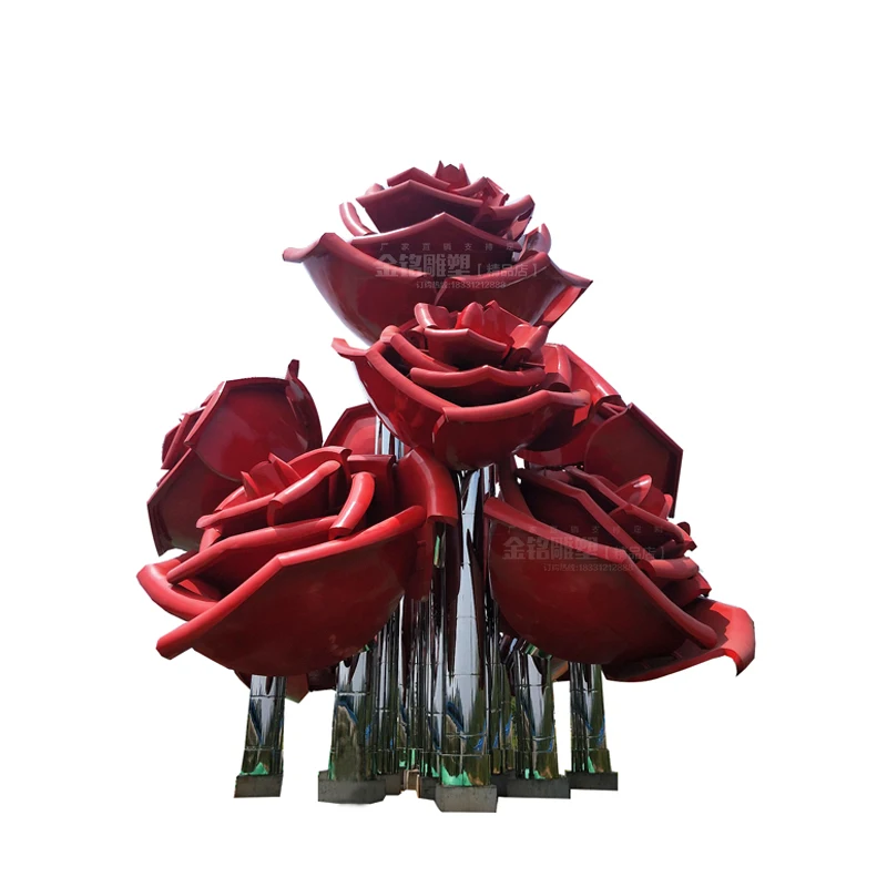 大型編組ワイヤー女性ステンレス鋼ホテルロビークラフトモダンな家の装飾花の彫刻