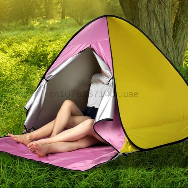 Portable Quick Opening Tent for Outdoor Camping. Fully Automatic and Practical Beach Shading Can Quickly Open Tents