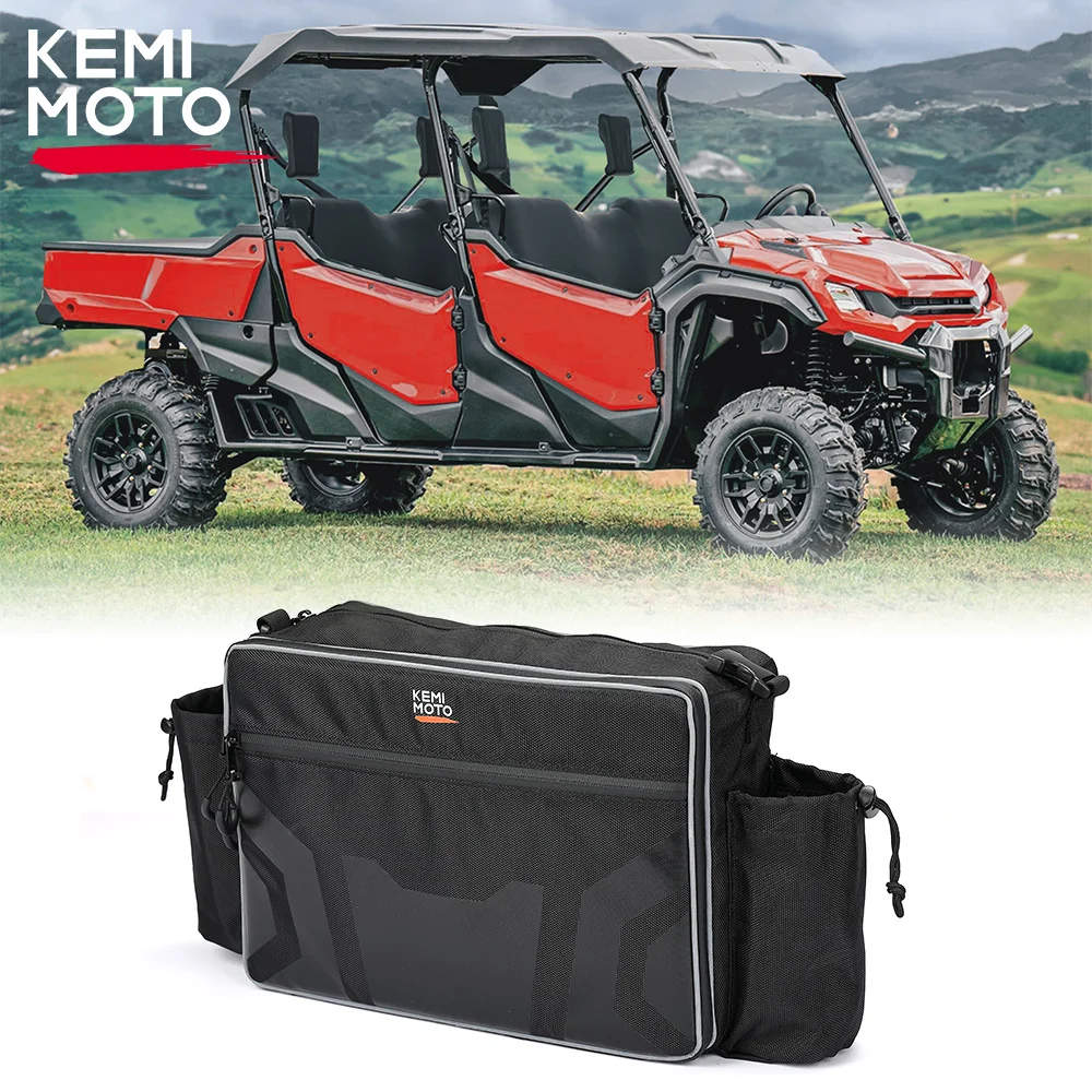 

KEMIMOTO UTV 1680D Backseat Storage Bag for Can-Am Defender MAX for Honda Pioneer 1000-6 Compatible with Polaris RZR XP 1000 4