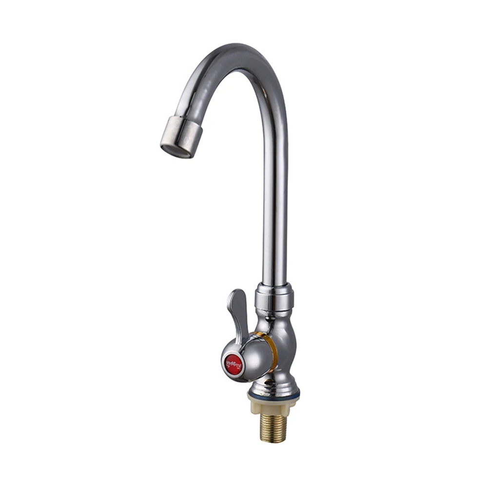 High Quality New Practical Kitchen Faucet Sink Mixer Taps Chrome Cold Water Tap Kitchen Accessories Plastic Steel