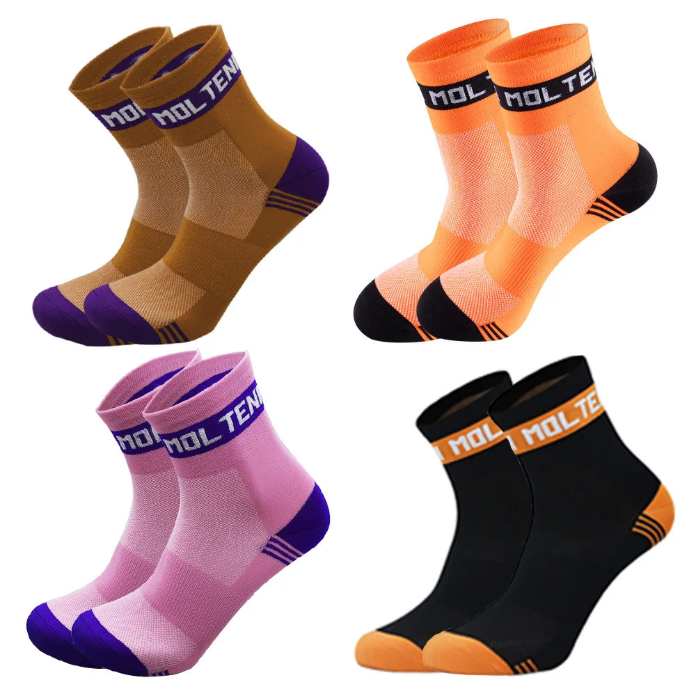 Four styles Molteni Retro Cycling Socks Anti Slip Bike Socks Running Cycling Socks Road Bicycle Socks Men Socks  Women Socks