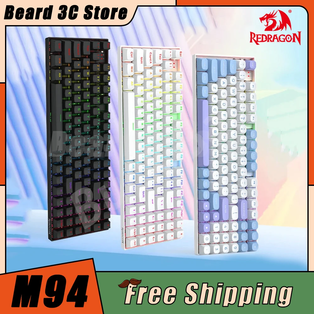 

Redragon M94 Mechanical Keyboard Magnetic Switch RGB Light Customized Wired Gaming Keyboard 94keys Office Pc Gamer Accessories