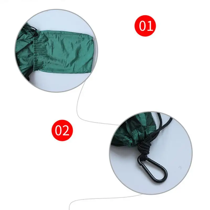 Camping Hammock With Fly Net Breathable Mesh Travel Hammock Carabiner Included Camping Gear Foldable Hammock Net For Beach