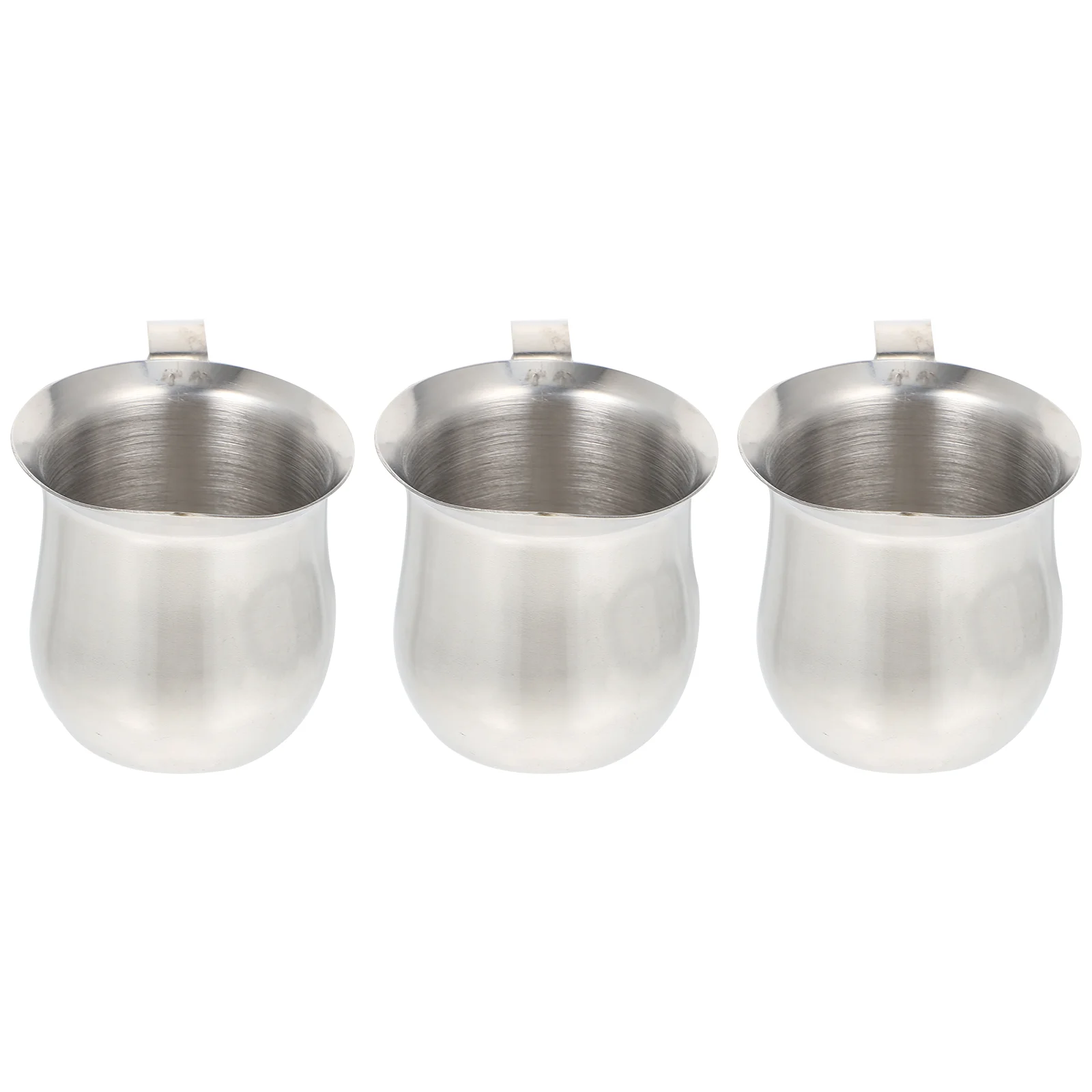 

6 Pcs Stainless Steel Milk Cup Cups Containers Coffee Sauce Espresso Cafe Multipurpose Holders