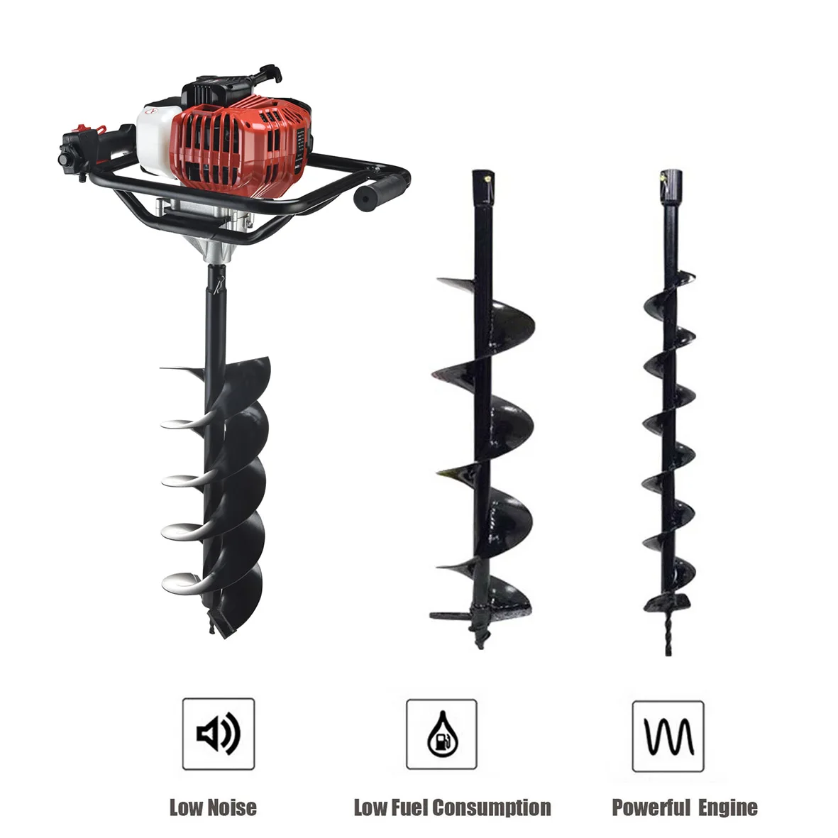 Professional Earth Drill Ground Earth Auger 58cc Tree Planting Hole Digging Machine for Excavating Irrigation Canals