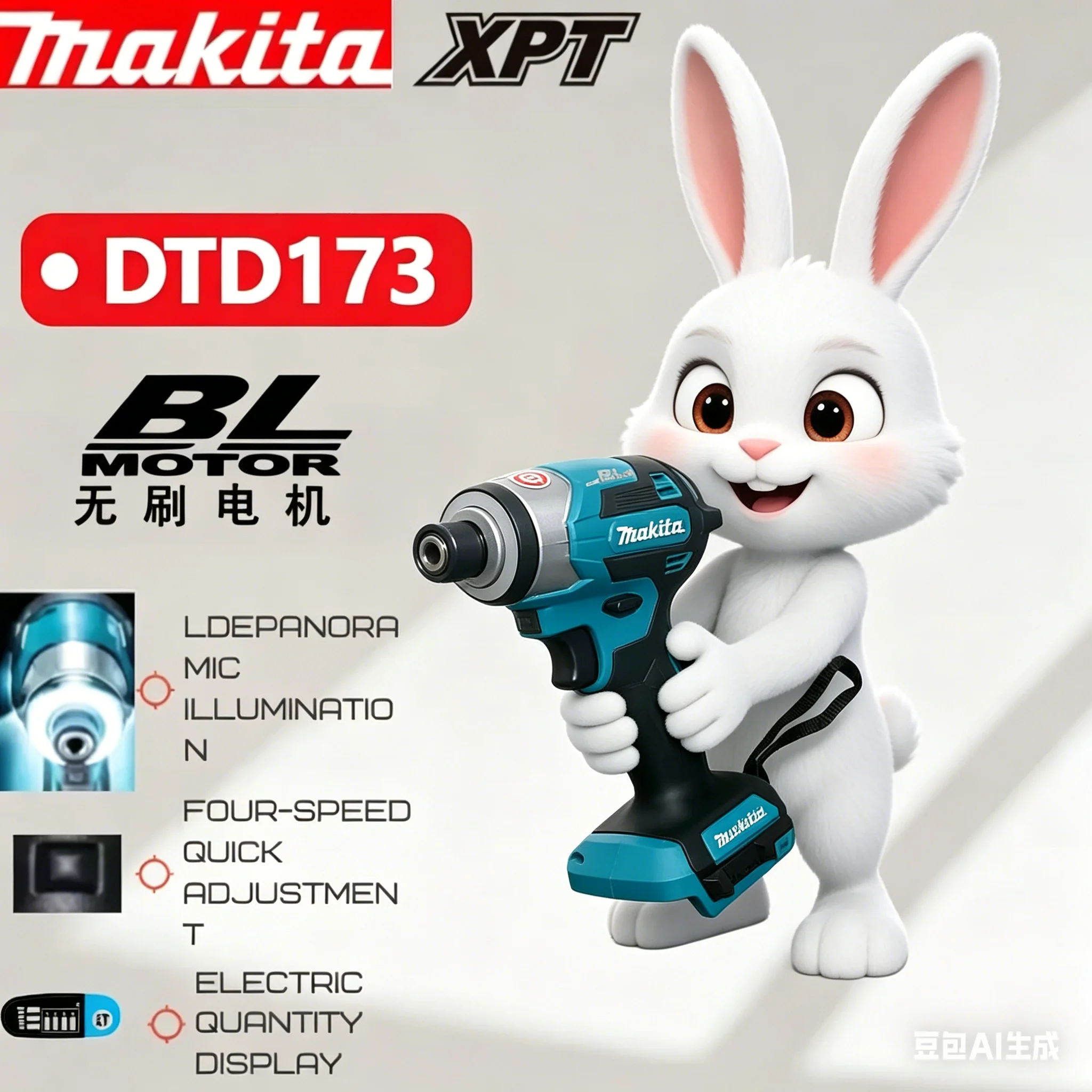 

Makita Battery DTD173 180Nm Cordless Impact Driver Brushless Electric Screwdriver Drill Wood/Bolt/T-Mode