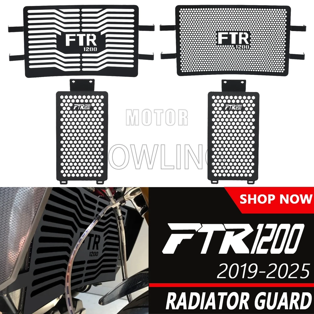 

Motorcycle Radiator Grille Guard Cover Protector FOR INDIAN FTR 1200 CARBON/RALLY/SPOR FTR1200S FTR1200R 2019-2023 2024 2025