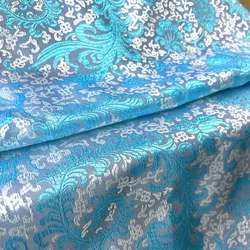 75x50cm piwonia kwiatowy w stylu lotosu z jedwabnego brokatu tkanina z adamaszku Cheongsam Kimono DIY szycie ubrań torebka poszewka na poduszkę