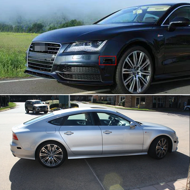 Smoked Lens Front & Rear Side Marker Light Cover Housings For 2012-2018 Audi A7/S7/RS7 (Type 4G8) Side Fender Lights, No Bulb