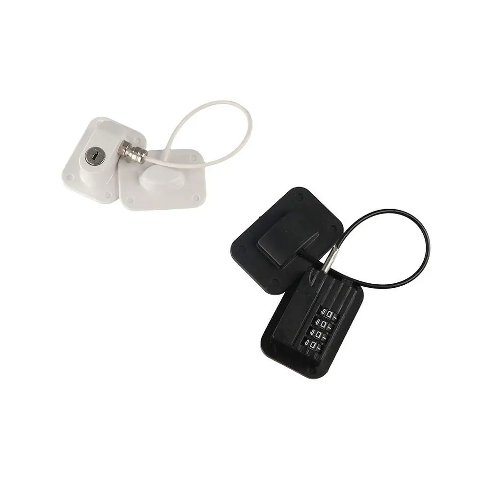 4-Wheel Punch-free Refrigerator Drawer Door Cabinet Protection-Children Code Lock Padlock Smart Lock Number Locks