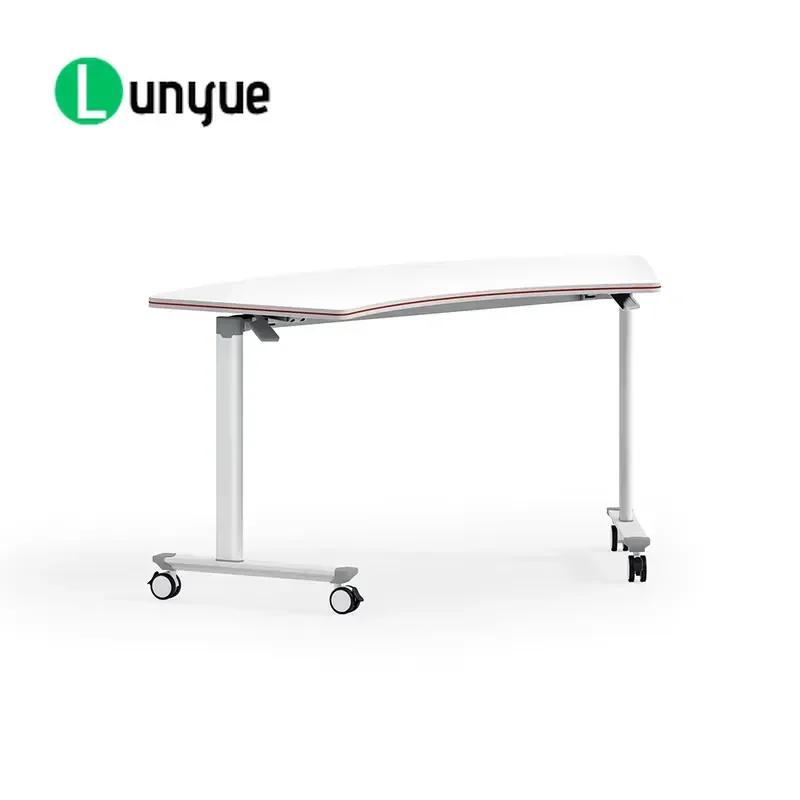 Modern Folding School Desk and Chair Set Spliceable Classroom Furniture Novel Design Reasonable Price for Students Training