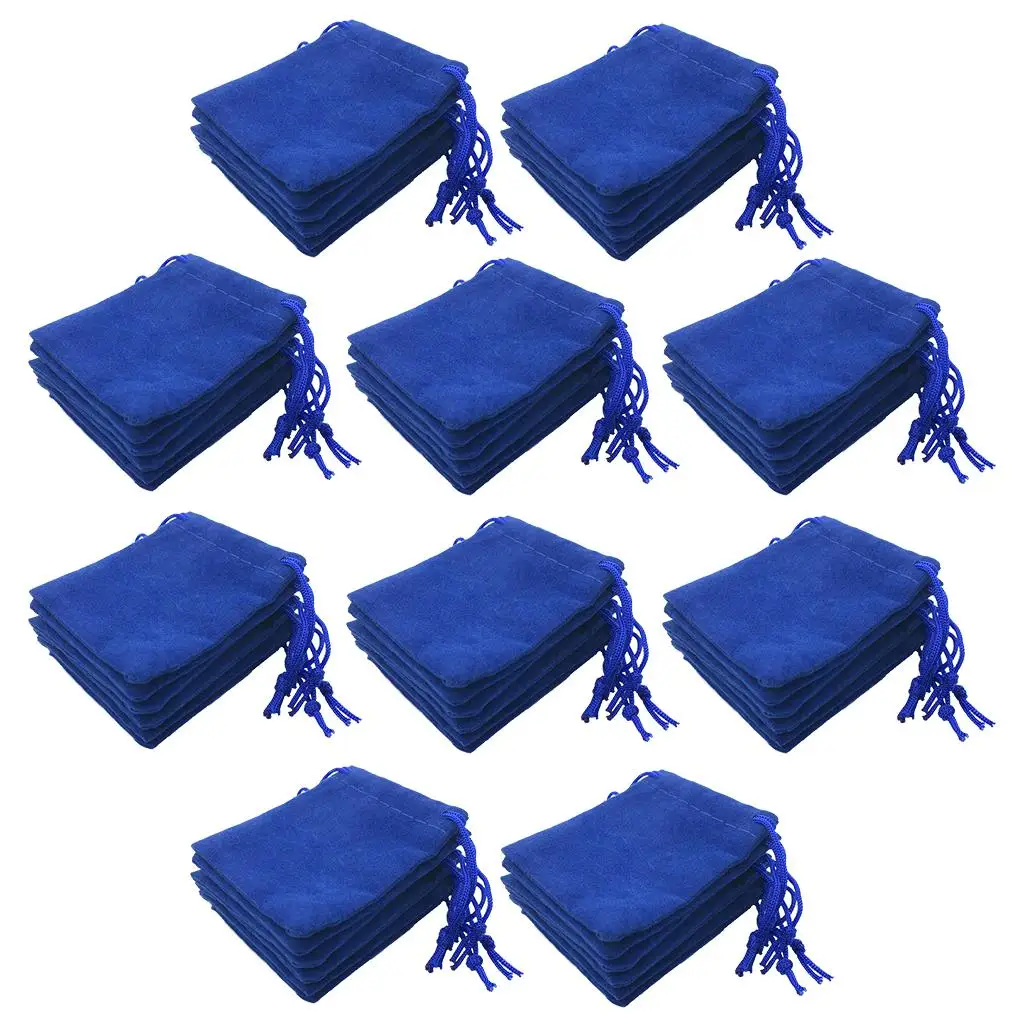 Jewelry Packing Velvet Drawstring Pouch Gift Organizer Bag Jewelry Storage Sack for Xmas Gifts and Home Favors