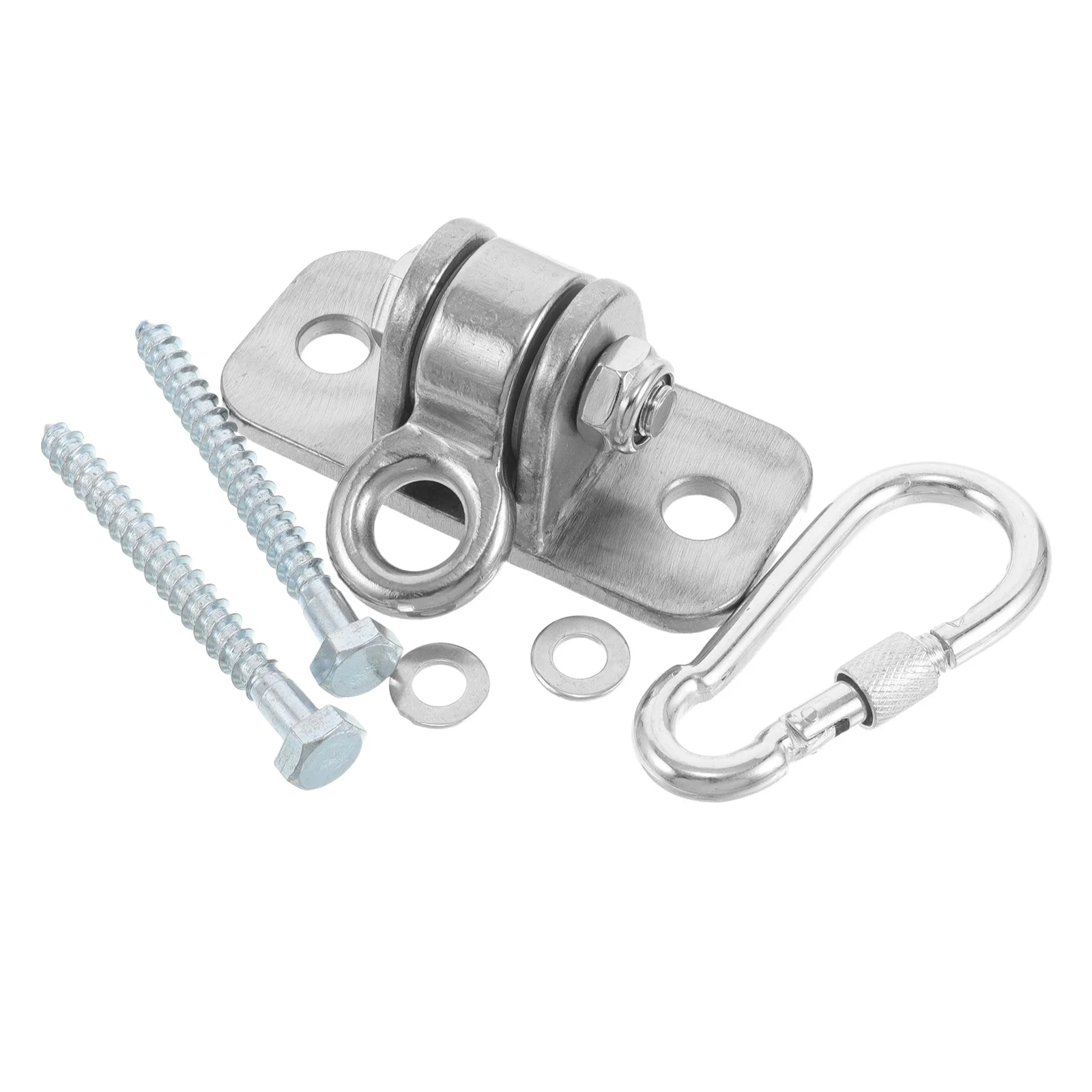 

1Set Heavy Duty Galvanized Iron Swing Hanger Adjustable Bracket Ceiling Mount Hammock Hook Porch Playground Outdoor