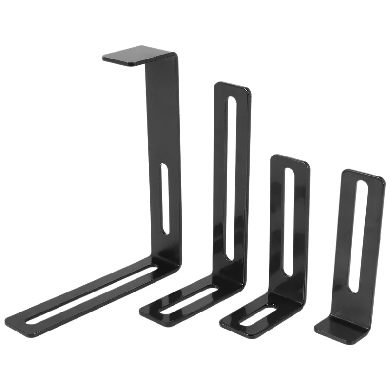 

A89Q-1 Pair Hook Trough Plant Pot Hanging Hooks Rail Balcony Planter Holder Brackets Iron Hooks Height Adjustable Hook
