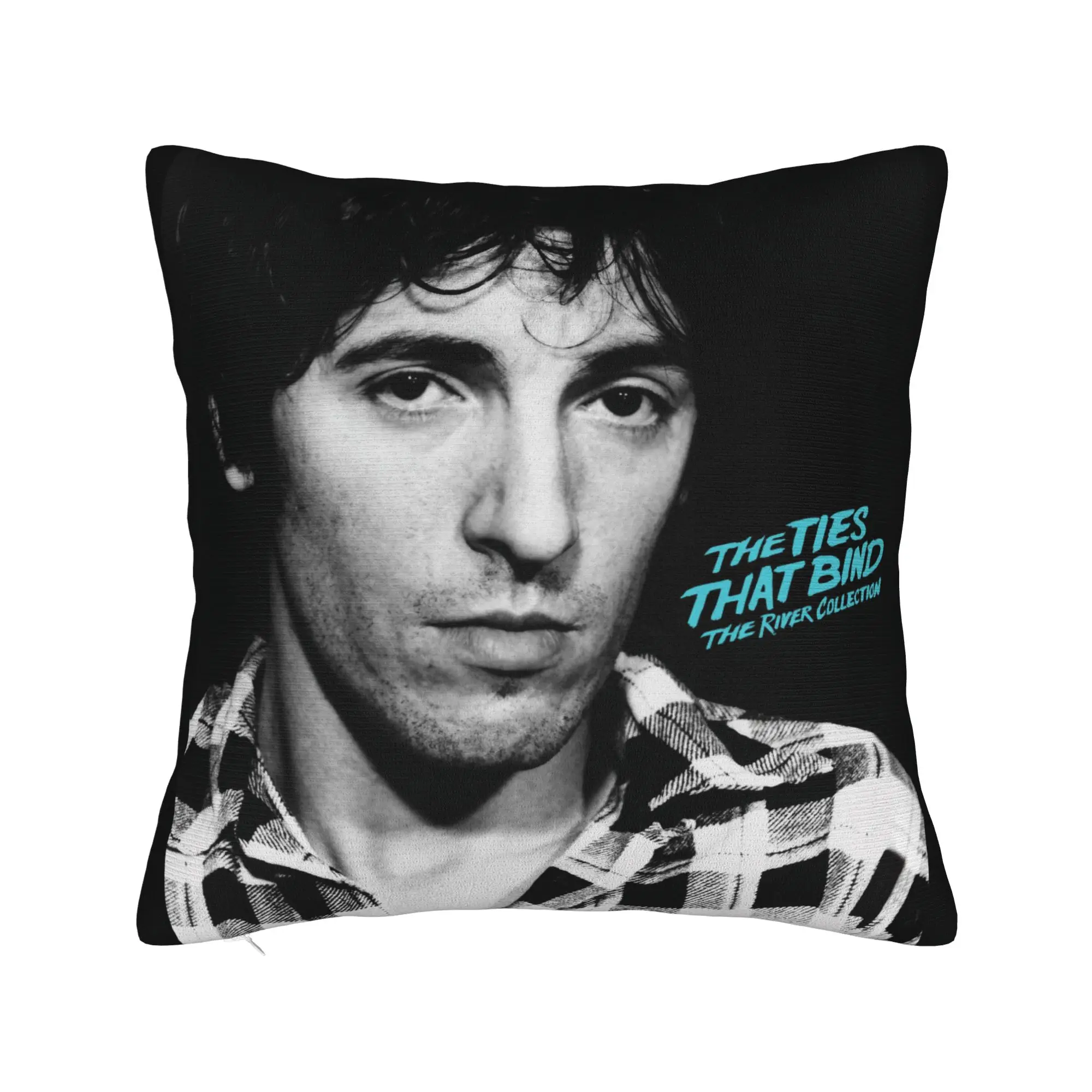 Bruce The E Street Band Springsteen Thunder Road Square Pillow Covers Bed Car Cushion Case Funny Decor Throw Pillow Case 40*40