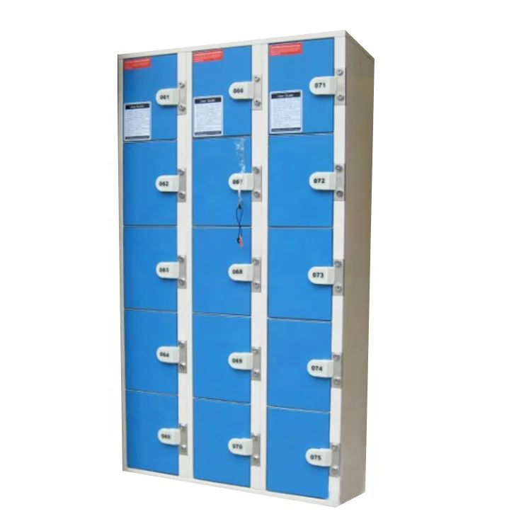 18 Door Independent Cabinets Lockers Metal Steel Staff Office Lockers FM Approved Durable Eco-friendly Belt Electronic Lock