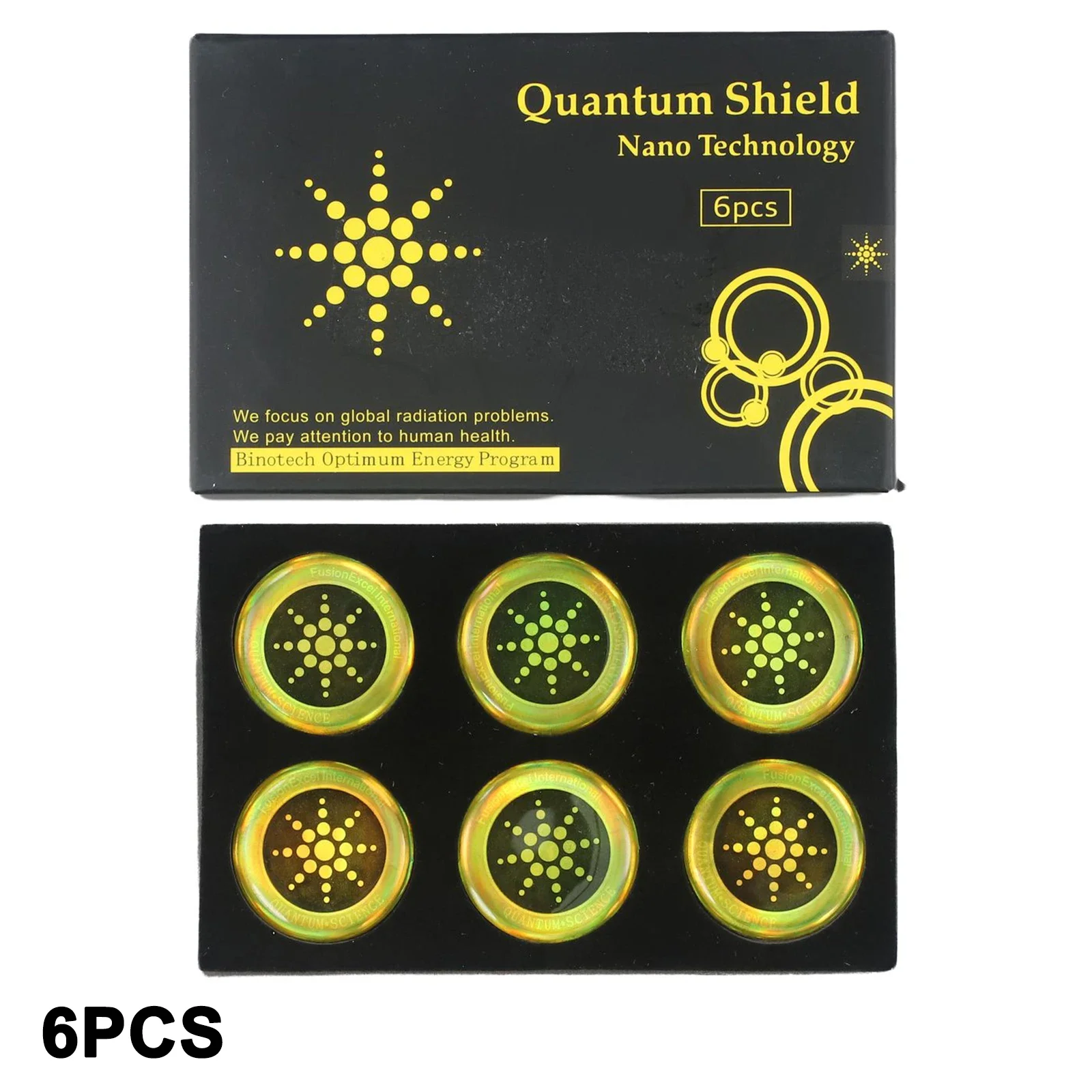 6 Pcs Radiation Shield For WiFi Router Box Phones Laptops Scalar Energy Stickers 6 Stickers Anti Radiation Shield