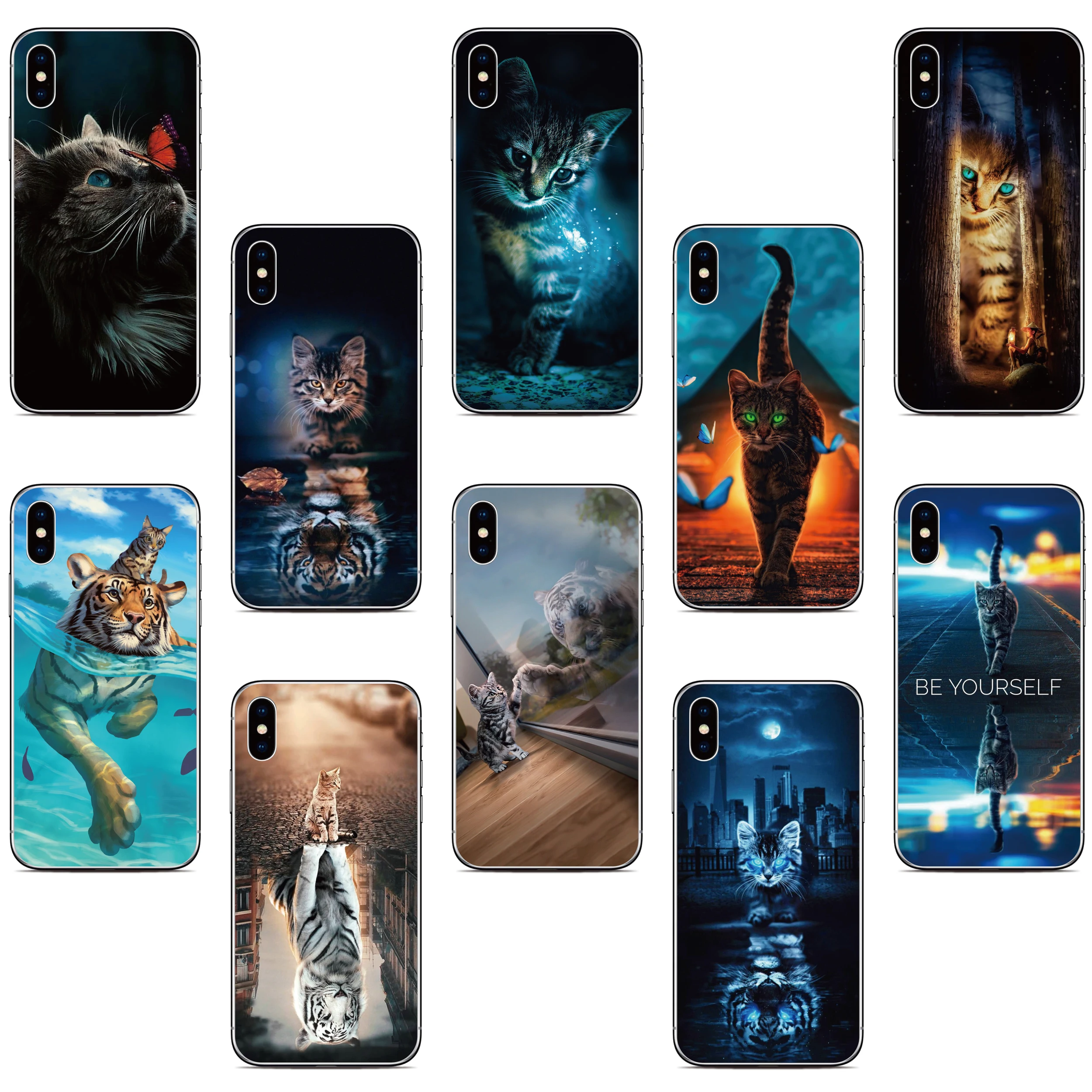 Big Cat Tiger Phone Case For WIKO T20 T60 T50 T10 T3 View 4 5 Lite Y50 Y60 Y80 Y51 Y61 Y81 Y82 Y52 Y62 Power U30 U20 U10 Cover