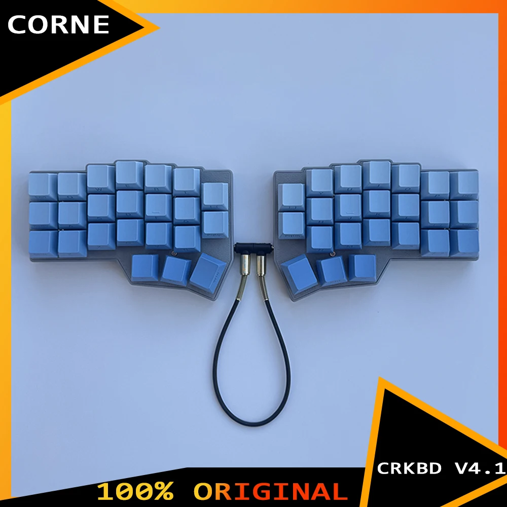 

Разделенная клавиатура Corne V4, проводная RP2040, RGB, с возможностью горячей замены, с кабелем TRS VIAL Corne V4, разделенные клавиатуры, аксессуар для ПК, геймера