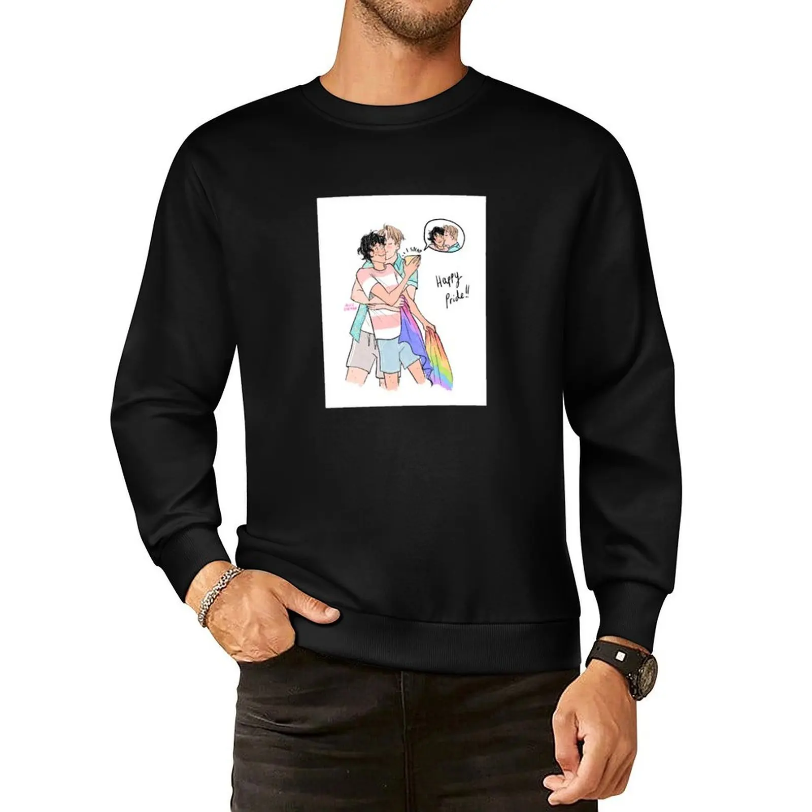 

Happy Pride Pullover Hoodie men's coat tracksuit men new hoodies and sweatshirts