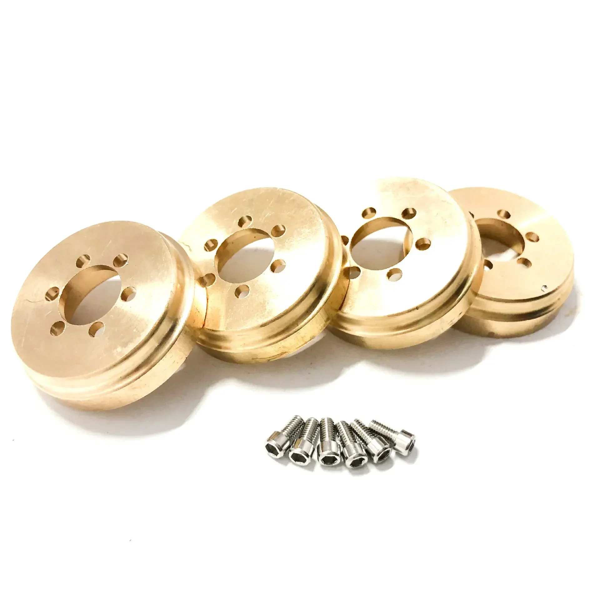 4pcs Brass 65g Internal Counterweight for 1.9 2.2 inch Wheel Rims Trxs TRX4 Axial SCX10 90046 D90 TF2 RC Crawler Upgrade Part