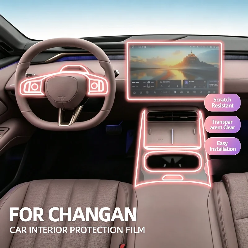 For 26 models of Changan Deepal L06 interior film car screen center console film car sticker protective film decorative film