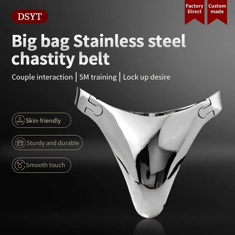 big bag Stainless steel chastity belt