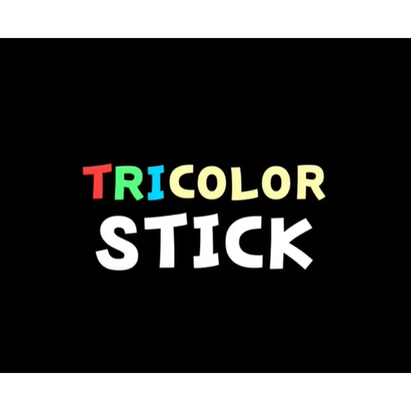 

TRICOLOR STICK Stage Magic Trick Easy & Visual Wand Split Magic Magia Magie Magicians Prop Accessory Illusion Gimmick Tutorial