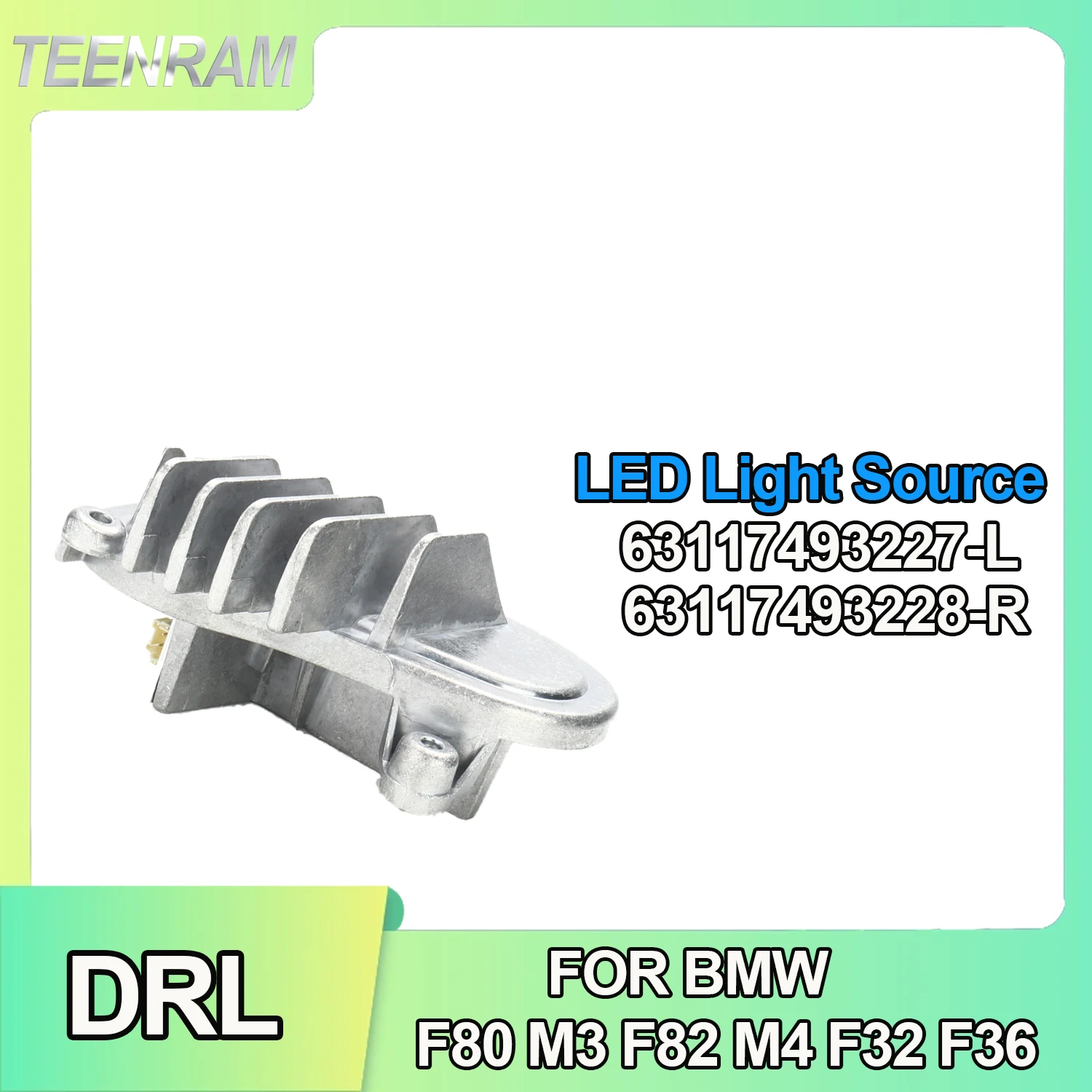 White Angel Eyes Daytime Running Light LED Module For BMW M3 M4 4 Series F80 F82 F32 F33 F36 LCI 63117493227 63117493228