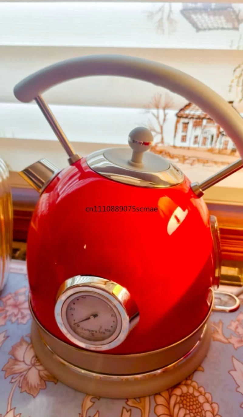 Electric kettle retro constant insulation 304 stainless steel household automatic power failure