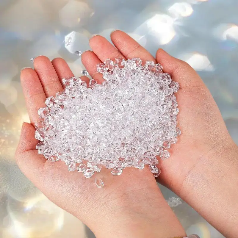 Harryhouse 1-set doorzichtige miniatuur ijsblokkenbeeldjes voor poppenhuisdecoratie