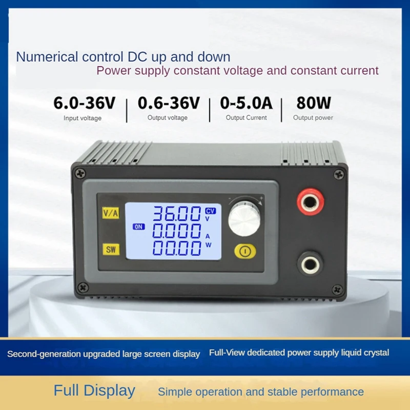 1 PCS DC CNC Buck Boost Converter Adjustable Regulated Power Supply Input Constant Voltage Solar Charging Module 80W 6-36V