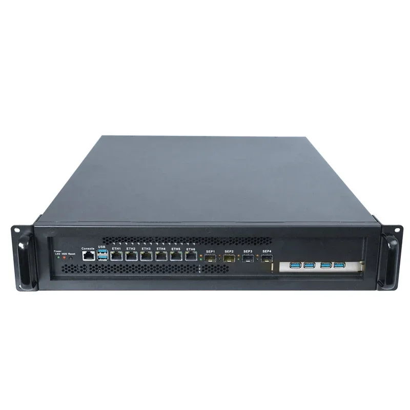 

Piesia 12th Gen LGA1700 2*DDR4 64GB Network Security Firewall Mini PC Industrial X86 6LAN 4 * SFP 10G Server Chassis with PCIE