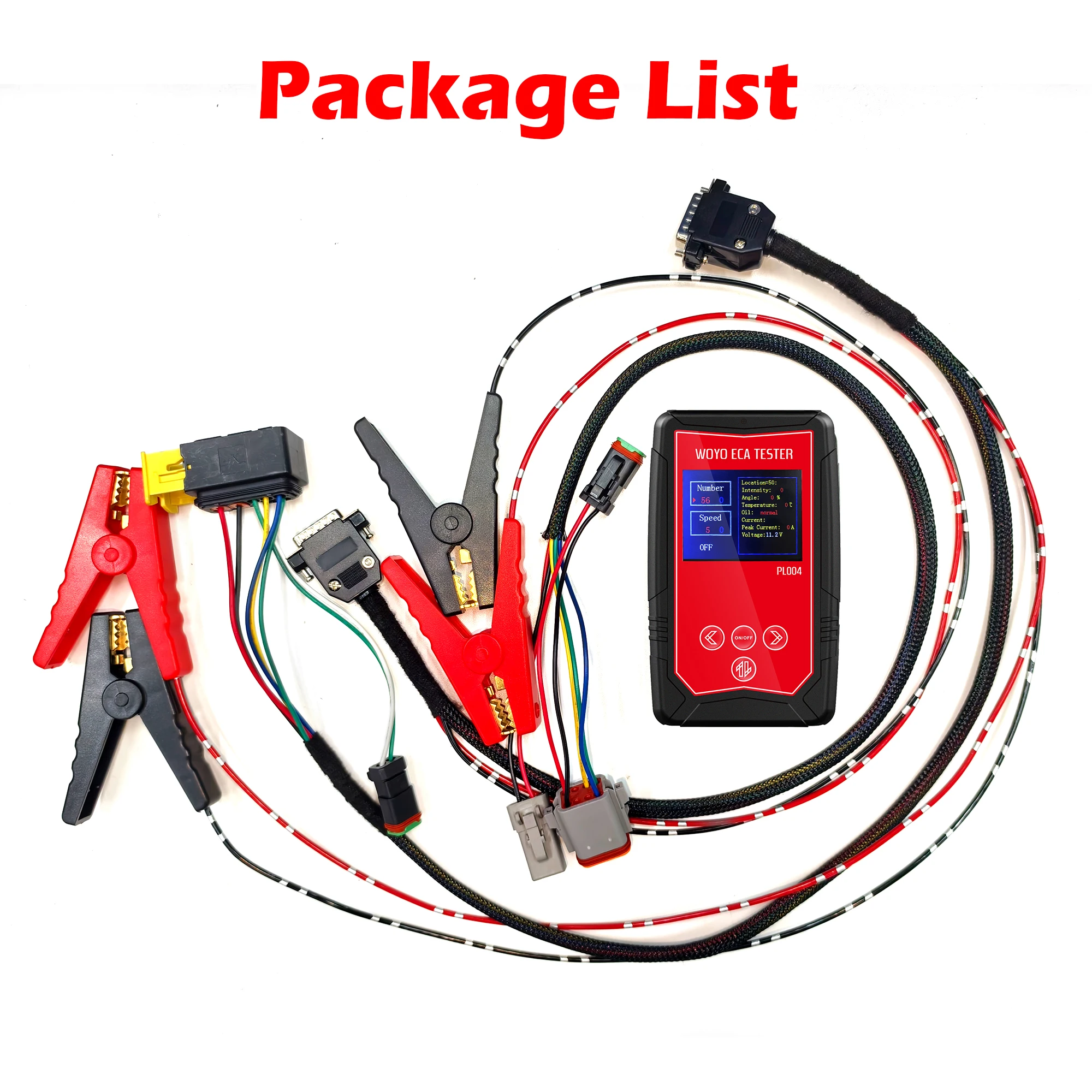 Probador WOYO PL004 ECA para actuador de embrague eléctrico Scania, herramienta de diagnóstico de camión, módulo de prueba en banco, herramienta de taller de reparación