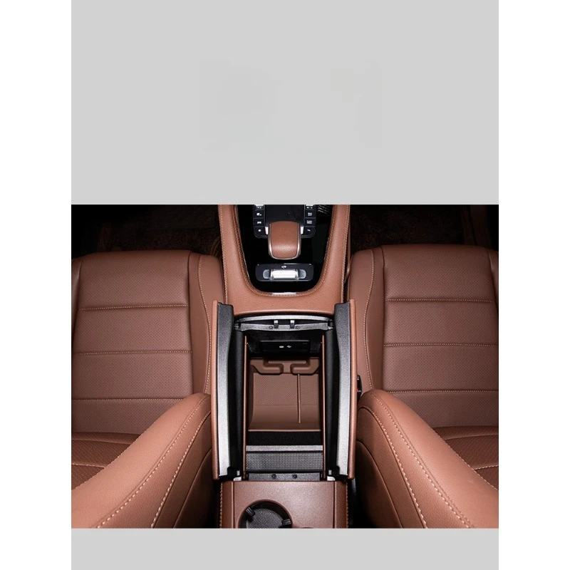 Silicone Center Console Storage Box & Armrest Pad for Mercedes-Benz GLE350/GLE450/GLS450 - Auto Accessory