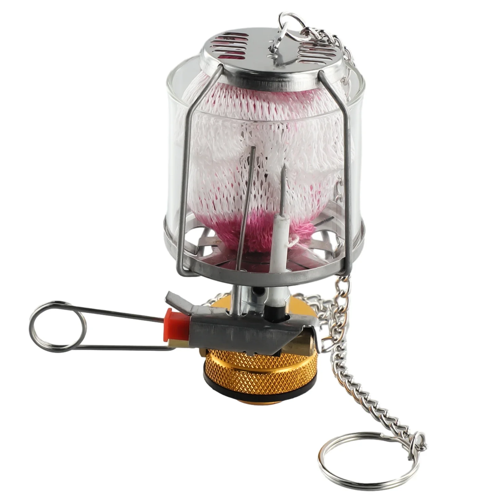 Gas Lamp Gas Lantern Camping Lamp Camping Lantern Fishing Glass Lamp Lightweight Piezoelectric Ignition System