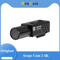 RunCam Scope Cam 2 4K Airsoft Camera IP64 WaterProof Paintball APP 1400mAh 128G Digital Zoom Customized Crosshairs Scopecam
