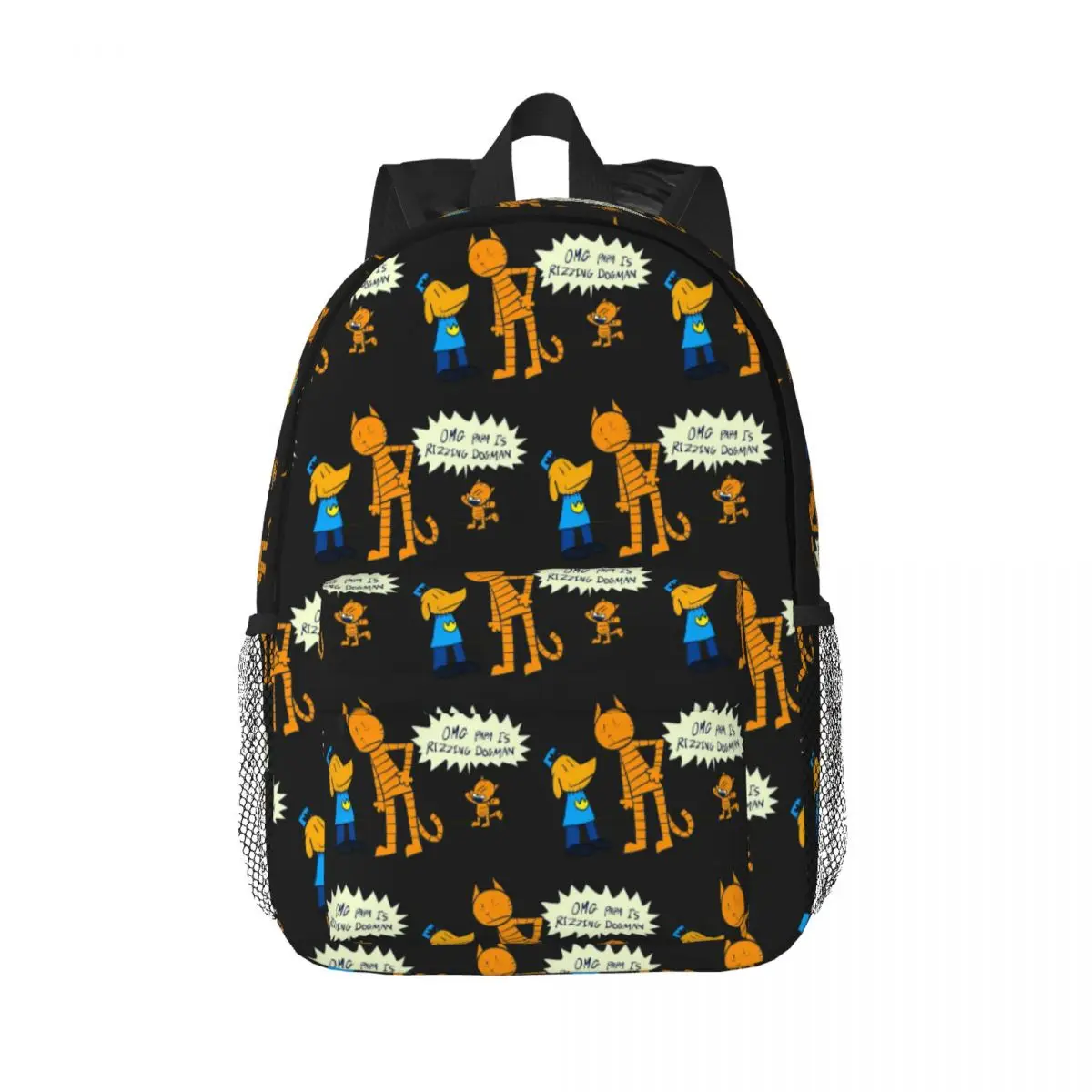 

Dog Man Lil Petey And Big Petey Fan Art Backpack Hot Sale Daypack Large Capacity Boys Girls BookBag Shoulder Bags Children Bag