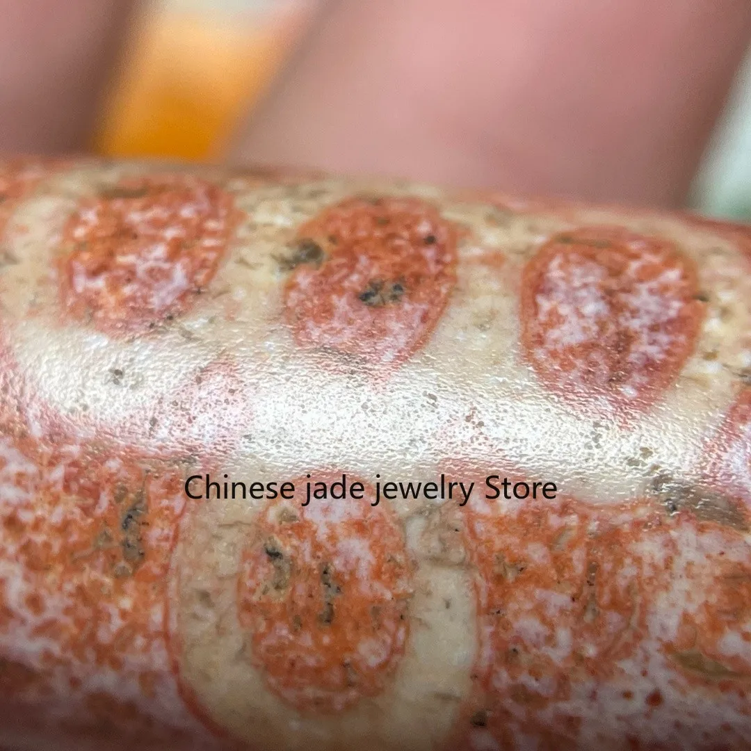 Tibetan Nepalese Himalayan Bead Ancient agate Old Dzi Talisman 5 eye Bead Amulet
