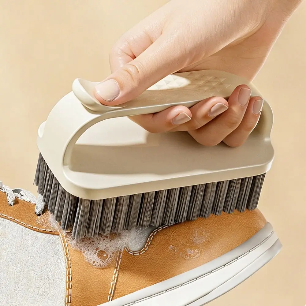 New Multifunctional Shoe Brush Handheld Stiff Bristle Household Cleaning Brush Plastic Laundry Brush Home Cleaning Tools