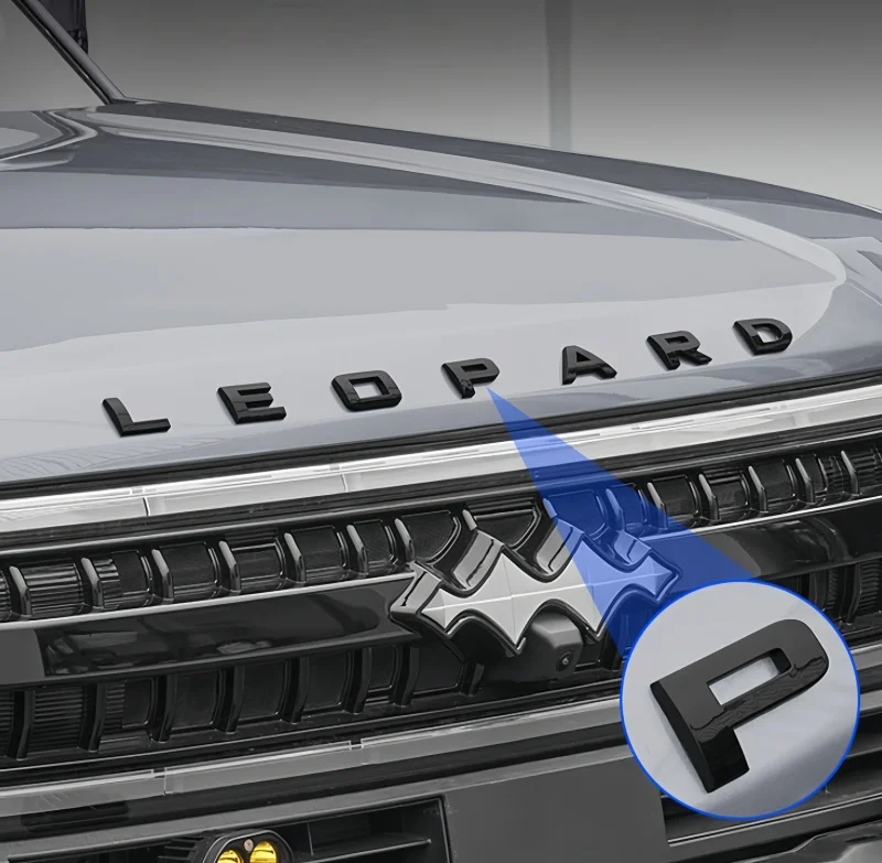 

Наклейки на капот автомобиля для BYD Leopard 5 Leopard 8, модифицированные, высококачественные, изогнутые буквы, внешние детали для тюнинга