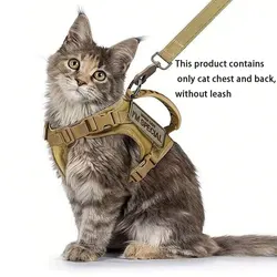 Outdoor cat vest Waterproof cat clothes cat chest strap Special vest for walking cats can be adjusted